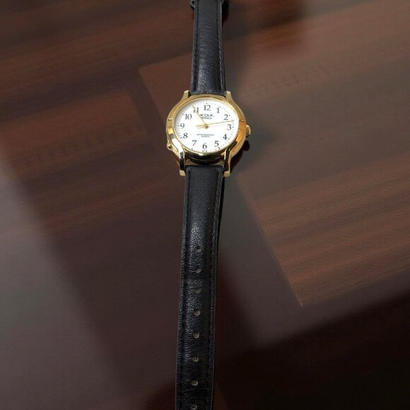 Vintage Womens Acqua Indiglo Quartz Water Resistant Adjustable Leather Band Watc - Picture 2 of 6